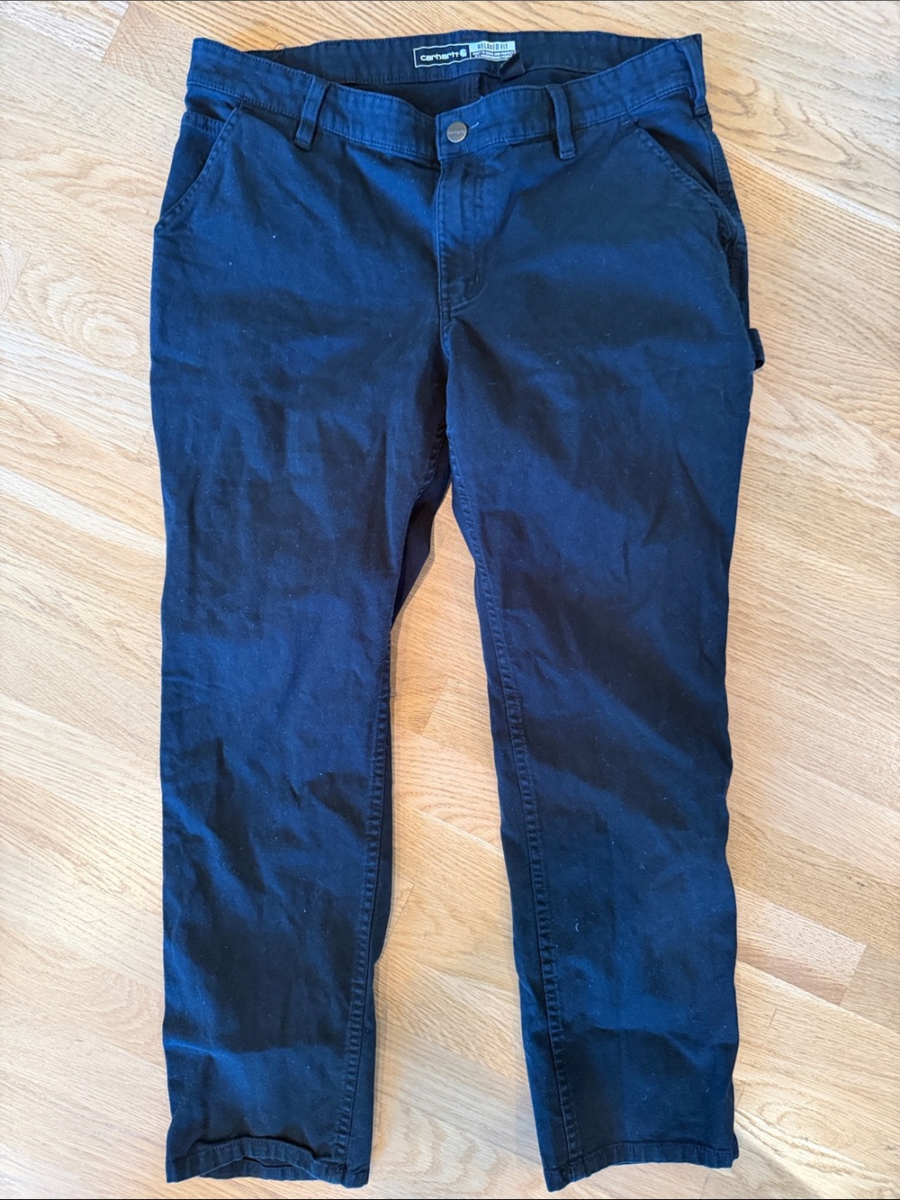 Carhartt Black Straight Work Pants. Men’s Sz 12 - Short